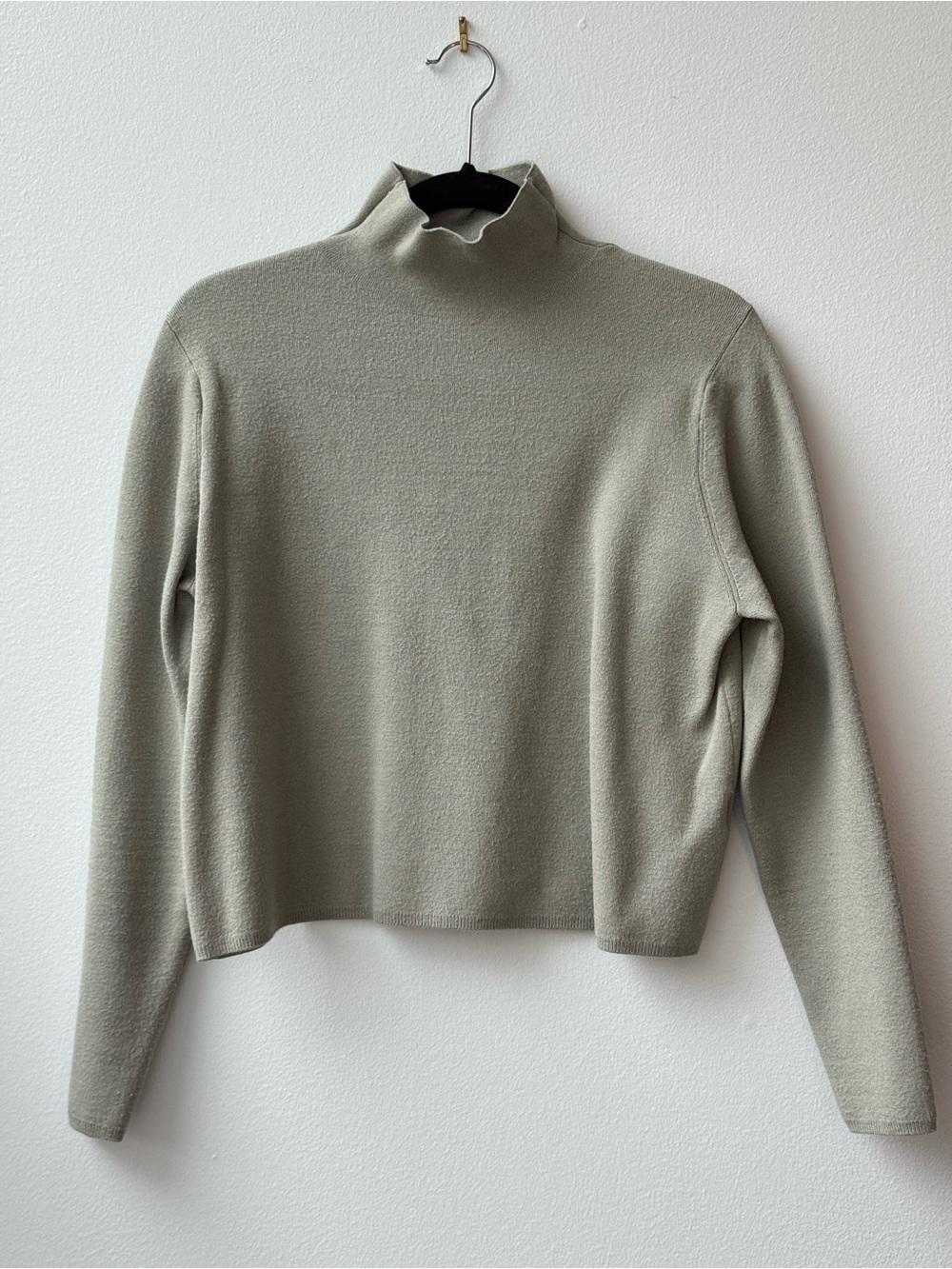 & Other Stories Sage Green Turtleneck Sweater